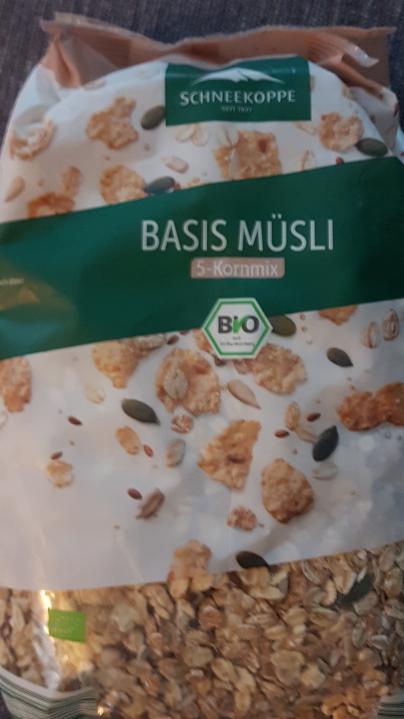 Fotografie - Bio Basis Müsli 5-Kornmix Schneekoppe