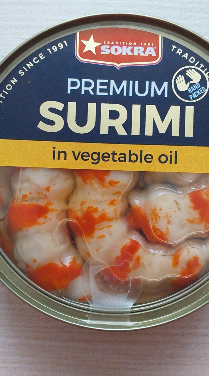 Fotografie - Premium Surimi in vegetable oil Sokra
