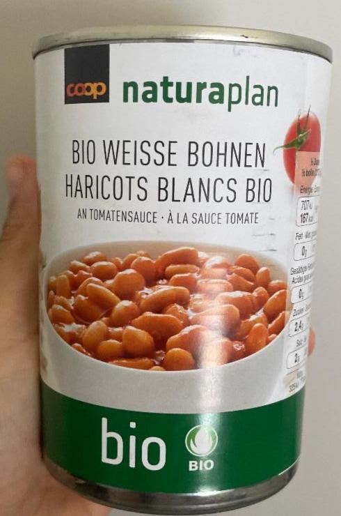 Fotografie - Bio weisse Bohnen an Tomatensauce coop