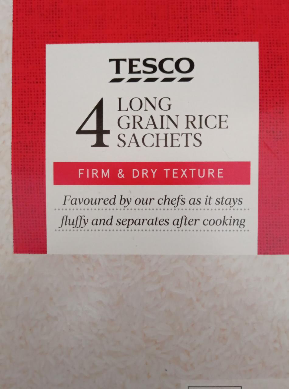 Fotografie - Long grain rice sachets Tesco