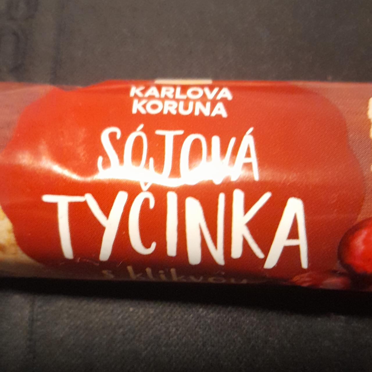 Fotografie - sójová tyčinka s klikvou Karlova Koruna