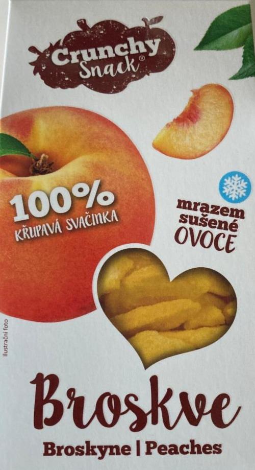 Fotografie - Mrazem sušené broskyne Crunchy snack