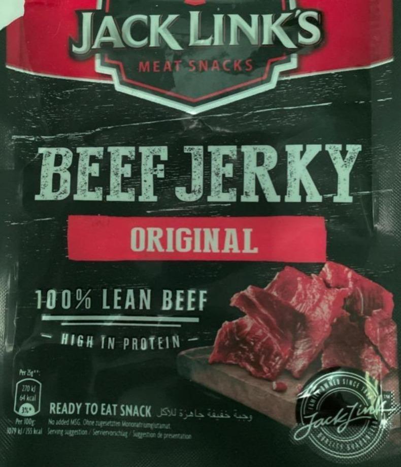 Fotografie - Beef jerky original Jack Link's