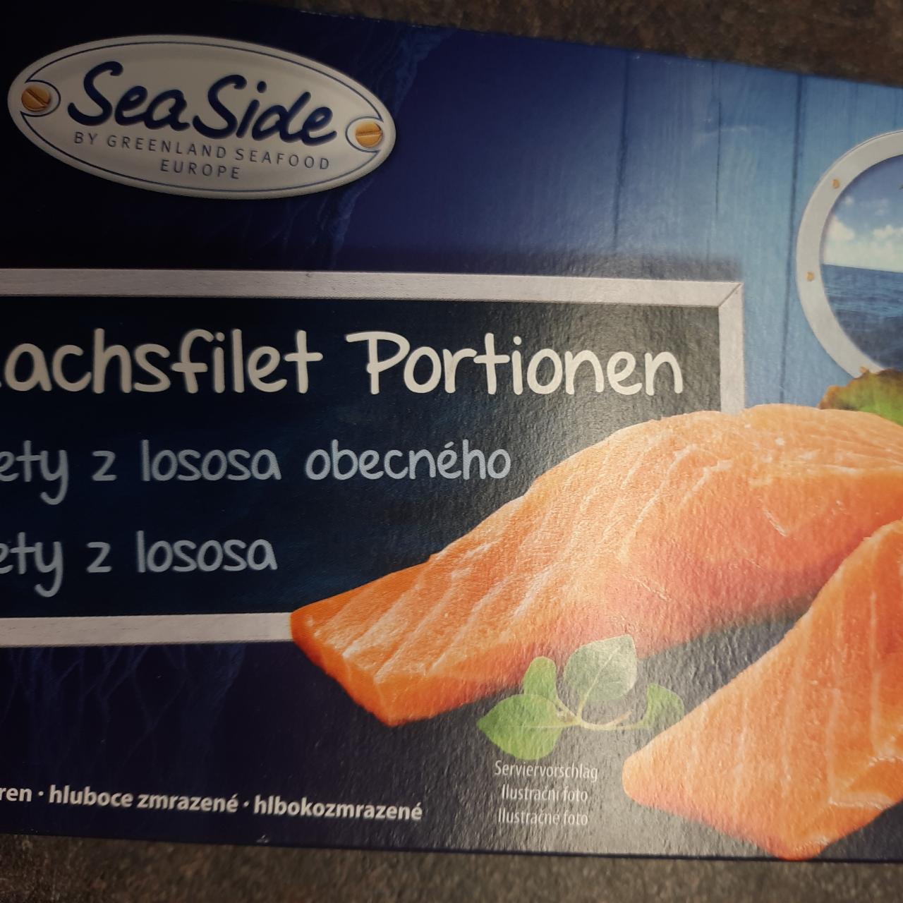 Fotografie - Lachsfilet Portionen Sea Side