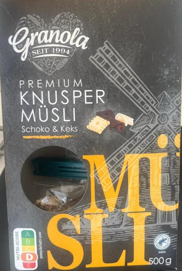 Fotografie - Premium Knusper Müsli Schoko & Keks Müsli Granola