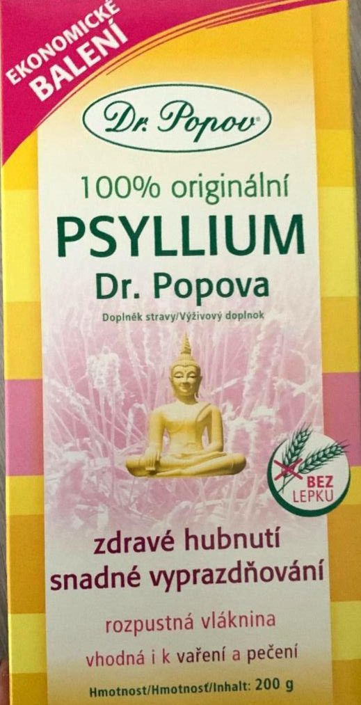 Fotografie - psyllium Dr.Popova rozpustná vláknina