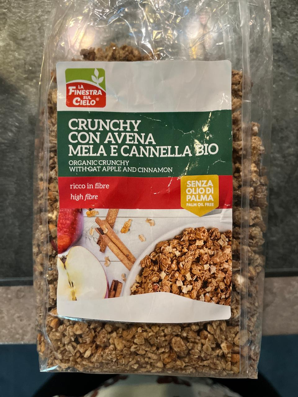 Fotografie - Crunchy granola jablko a škorica BIO