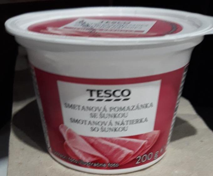 Fotografie - Smotanová nátierka šunková Tesco