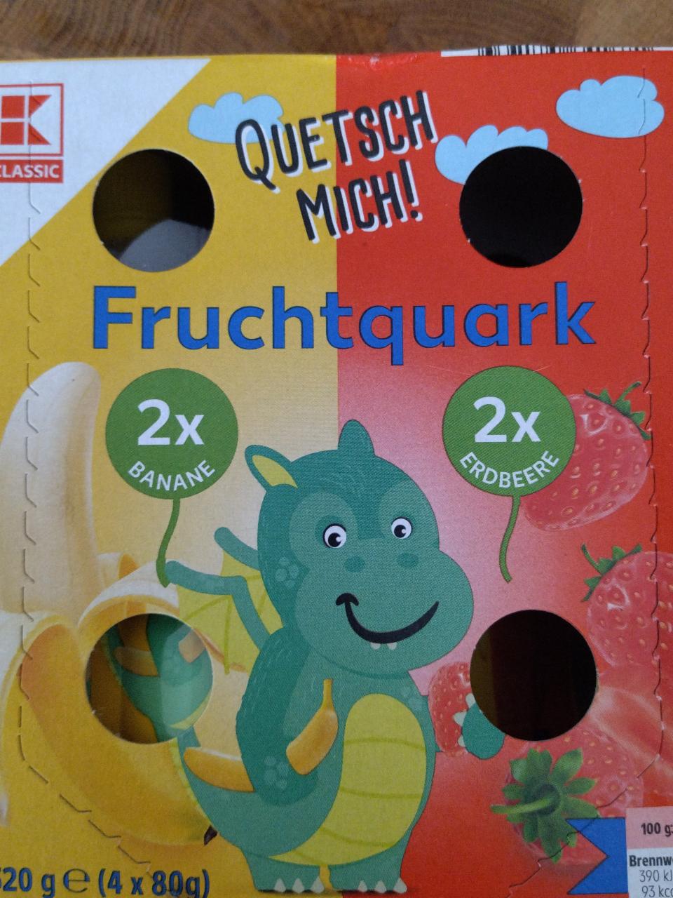 Fotografie - Fruchtquark Banane Erdbeere K-Classic