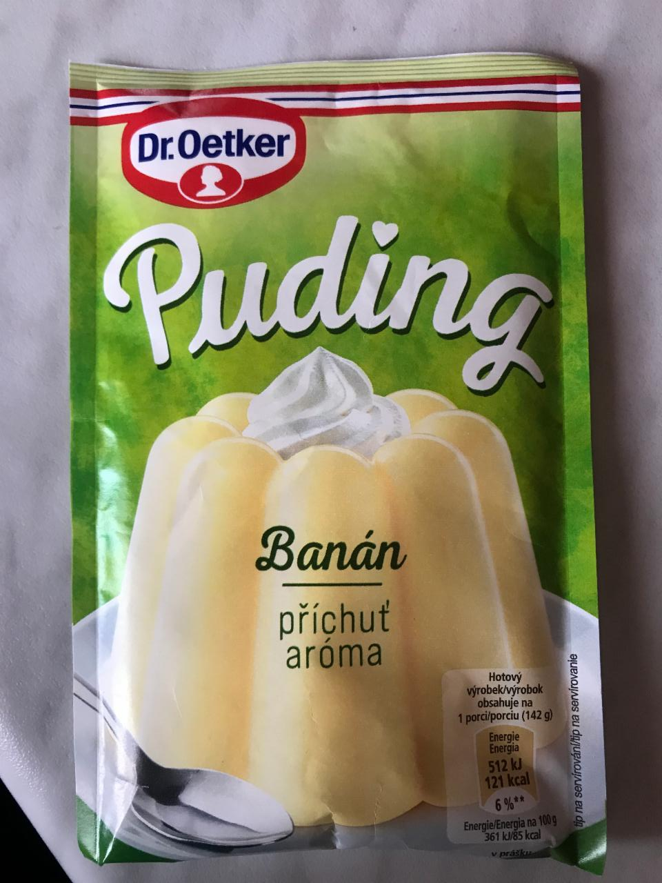 Fotografie - Puding Banán Dr.Oetker