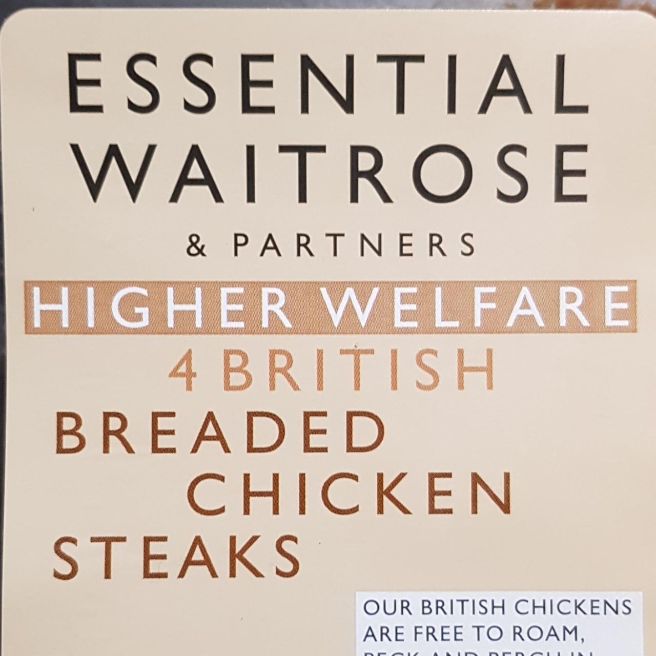 Fotografie - Essential Waitrose Breaded Chicken Steaks
