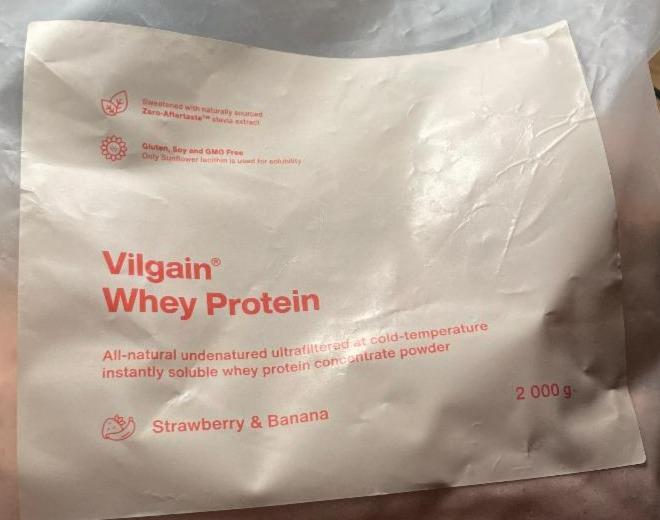 Fotografie - Whey Protein Strawberry & Banana Vilgain