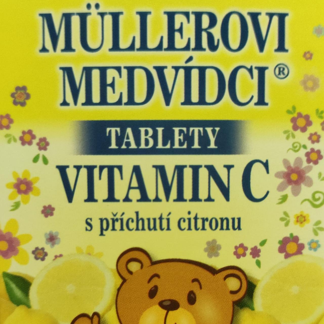 Fotografie - Müllerovi medvídci tablety Vitamin C s příchutí citronu