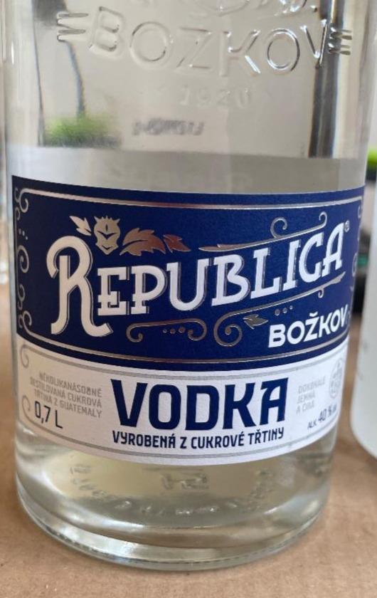 Fotografie - Vodka Republica Božkov