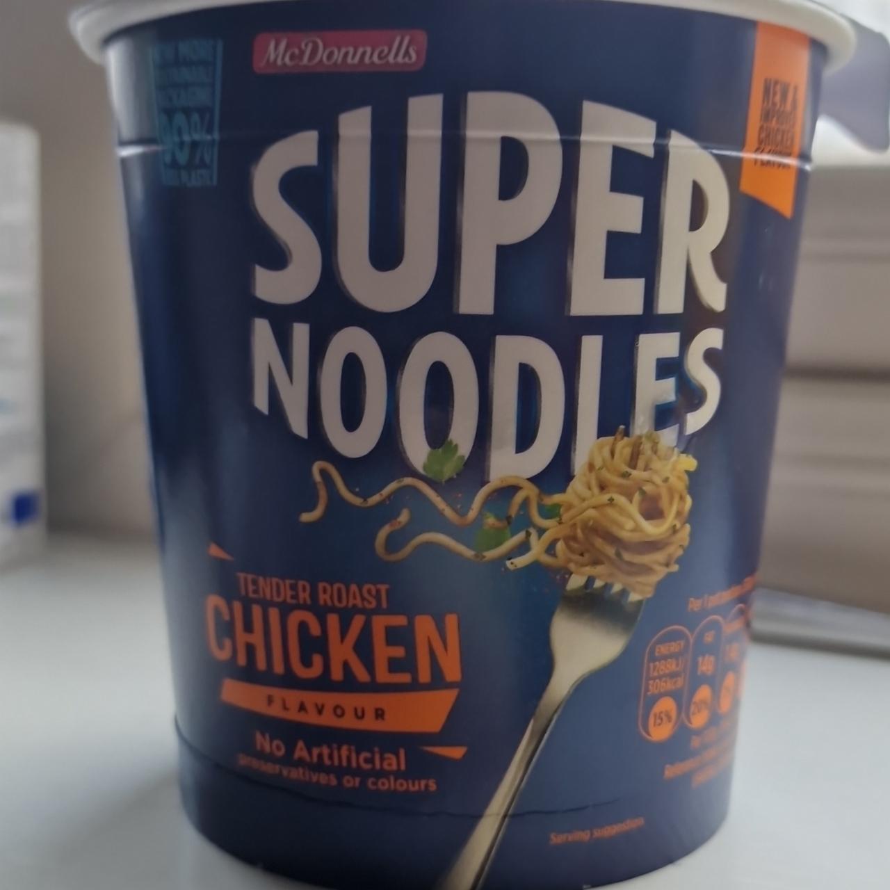 Fotografie - Super noodles tender roast chicken flavour McDonnells