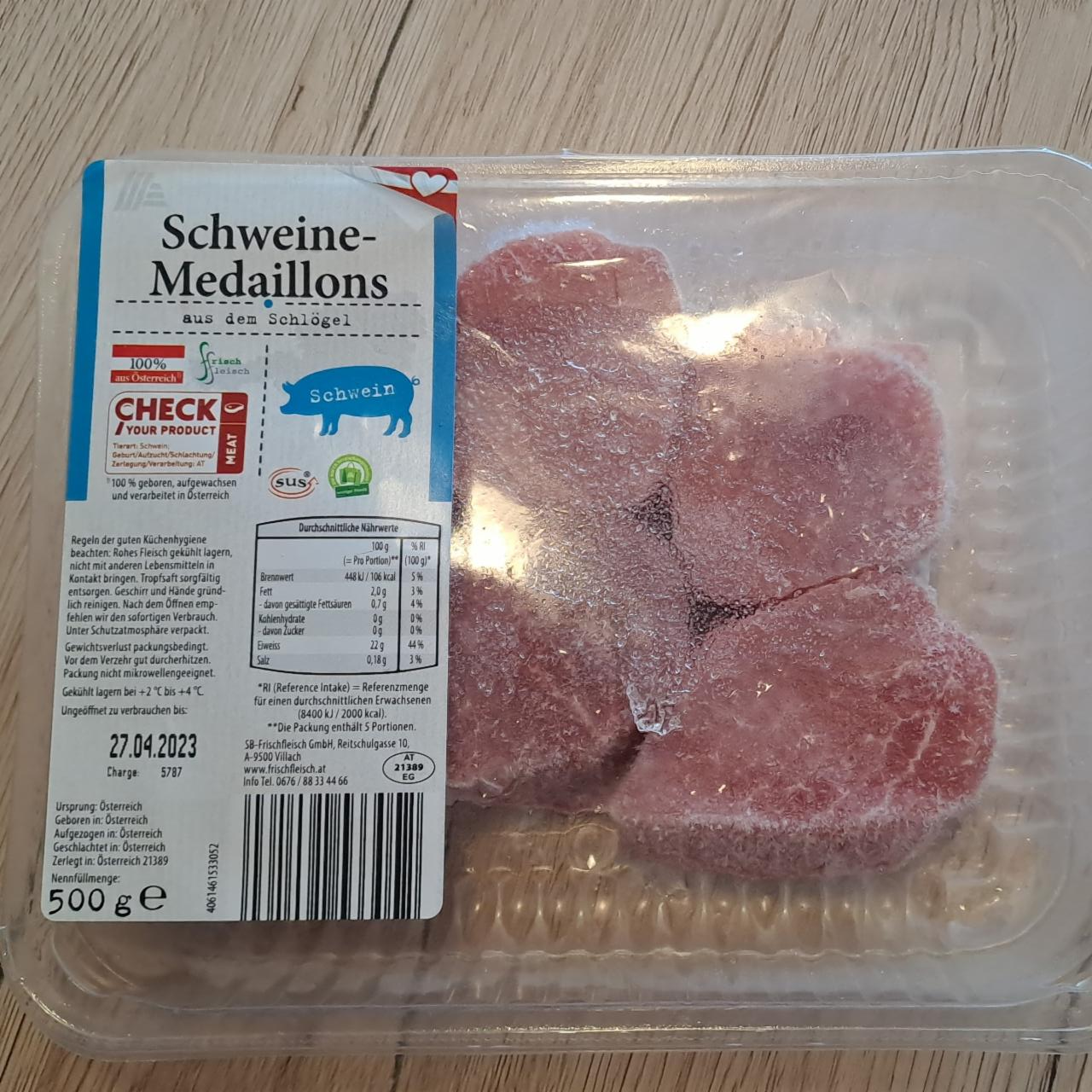 Fotografie - Schweine Medaillons aus dem Schlögel Frischfleisch