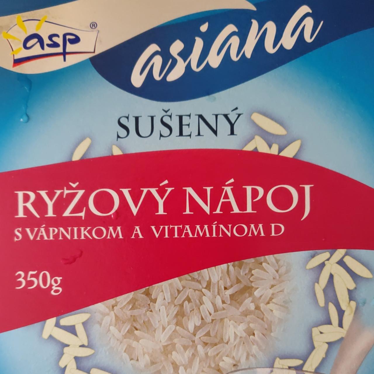 Fotografie - Ryžový nápoj s vápnikom a vitamínom D asp assiana