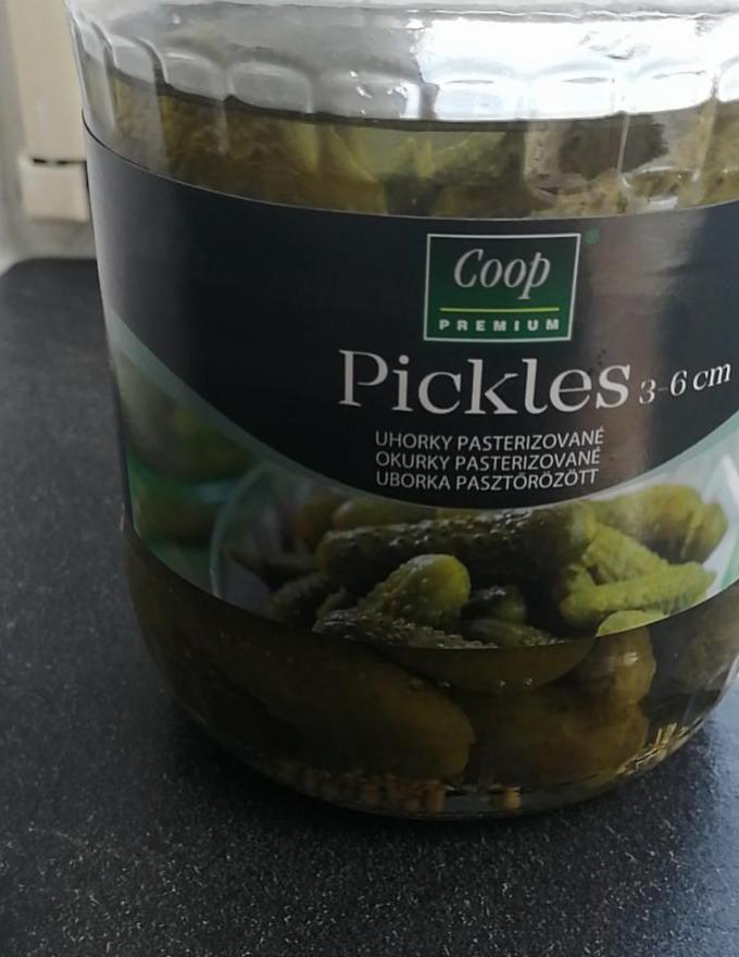 Fotografie - Pickles 3-6 cm Uhorky pasterizované Coop Premium
