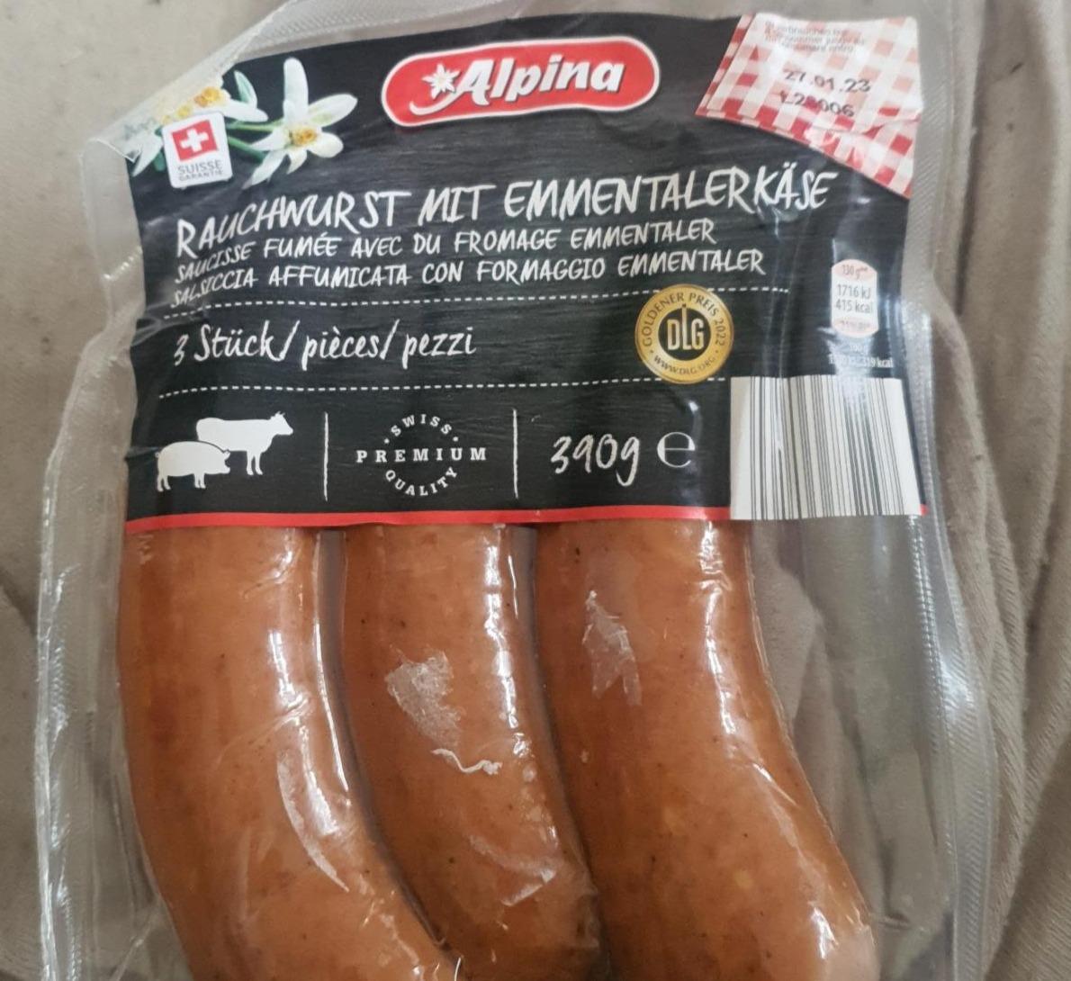Fotografie - Rauchwurst mit emmentalerkäse Alpina