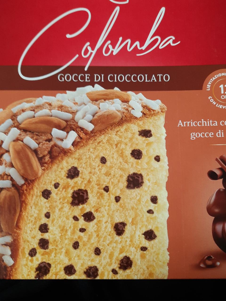 Fotografie - colomba gocce di cioccolato