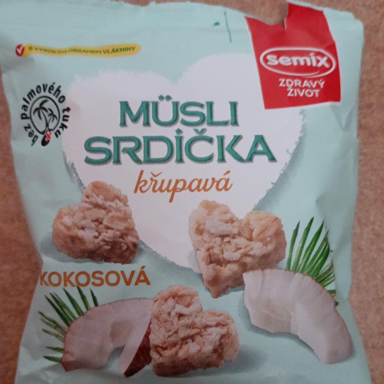 Fotografie - Müsli srdiečka kokosové Semix