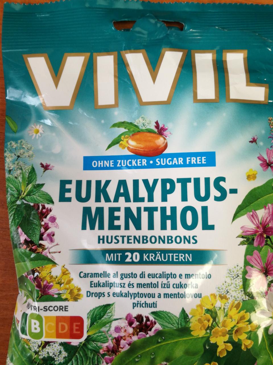 Fotografie - VIVIL eukalyptus - menthol hustenbonbons