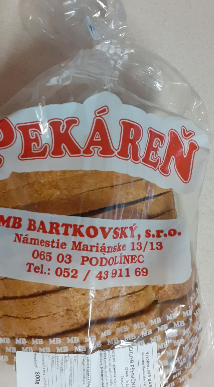 Fotografie - Chlieb pšenično-ražný svetlý Bartkovsky