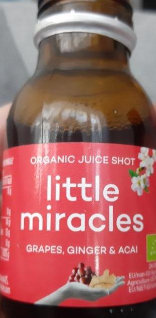 Fotografie - organic juice shot little miracles
