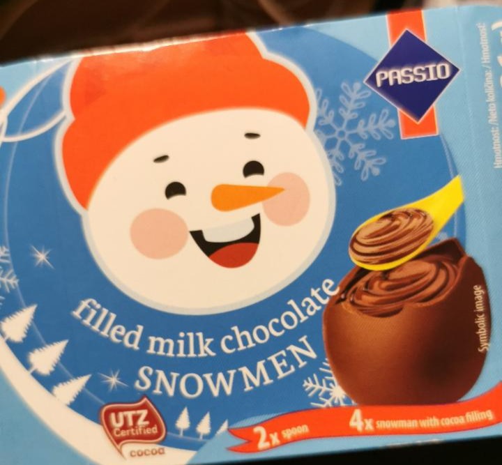 Fotografie - Filled milk chocolate Snowmen