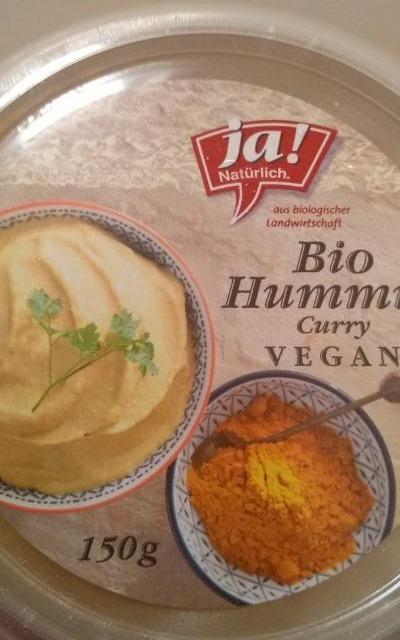 Fotografie - bio hummus curry vegan