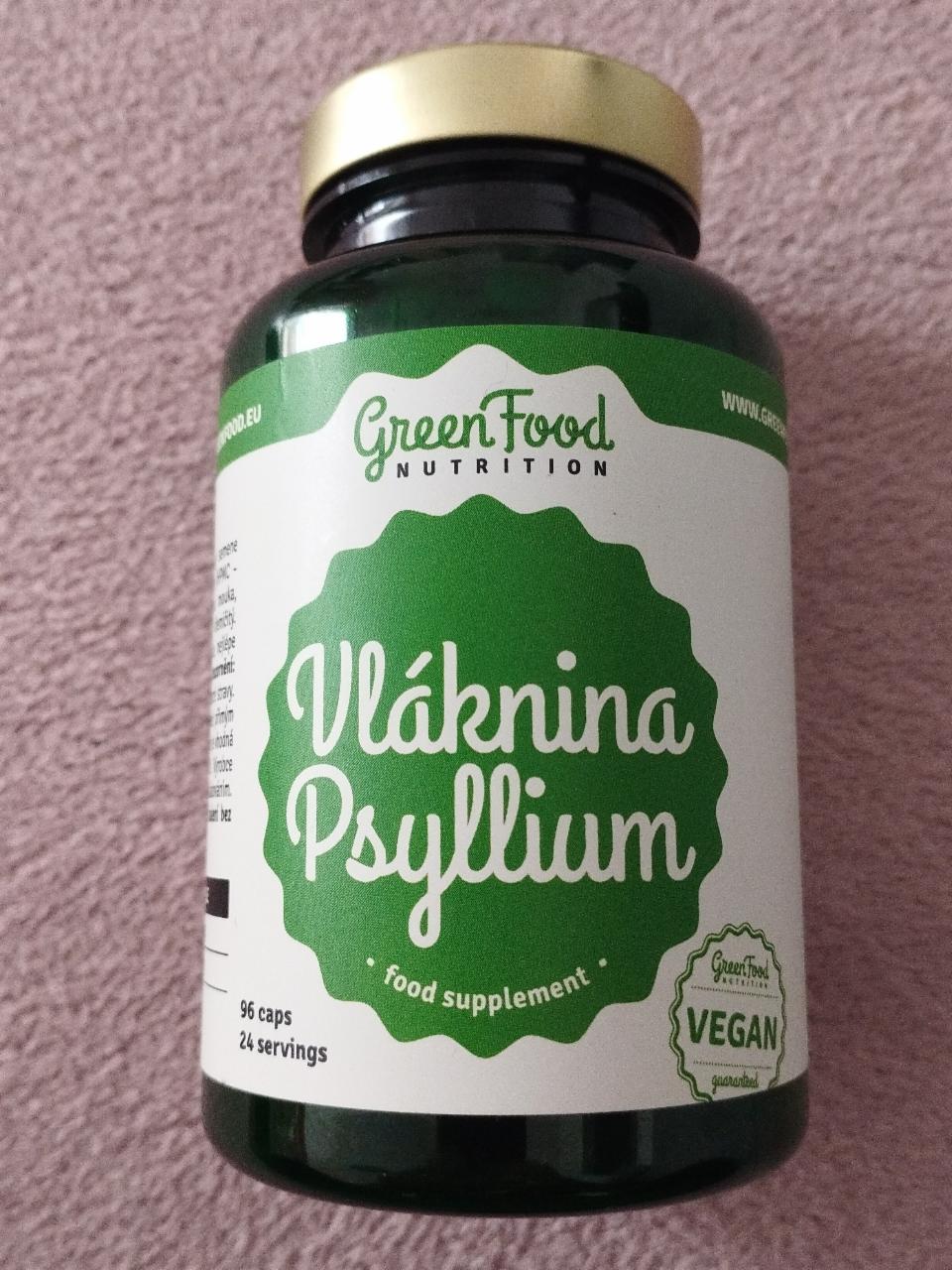 Fotografie - Vláknina Psylliun tablety GreenFood Nutrition