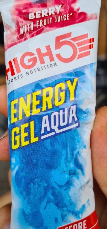 Fotografie - high 5 energy gel aqua Berry