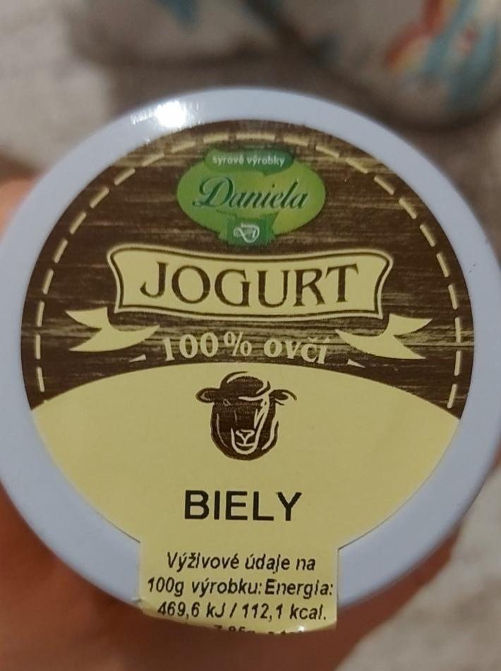 Fotografie - Jogurt 100% ovčí Biely Daniela