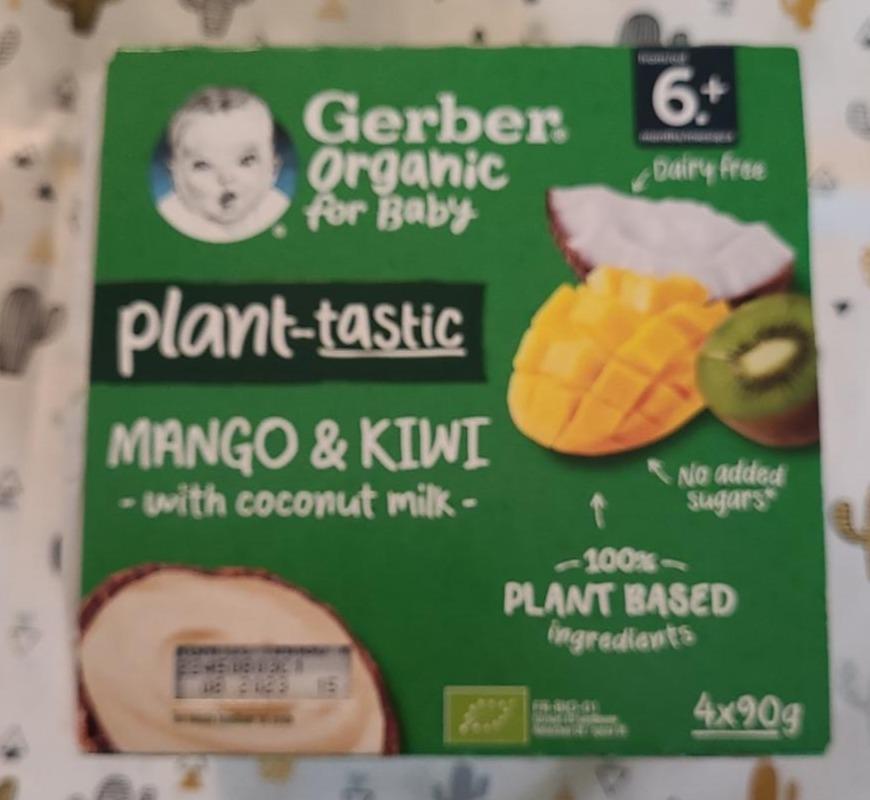 Fotografie - Mango & Kiwi with coconut milk Gerber organic for baby