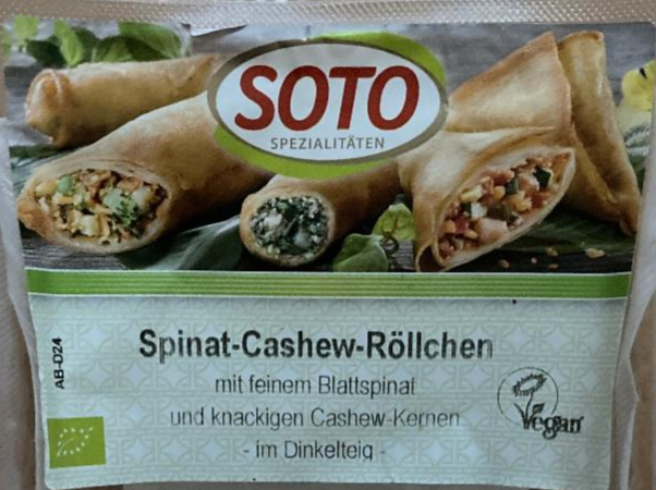 Fotografie - Soto spinat cashew rollchen