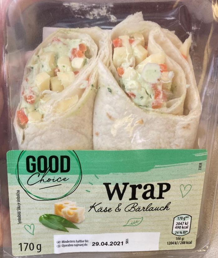 Fotografie - wrap käse & bärlauch