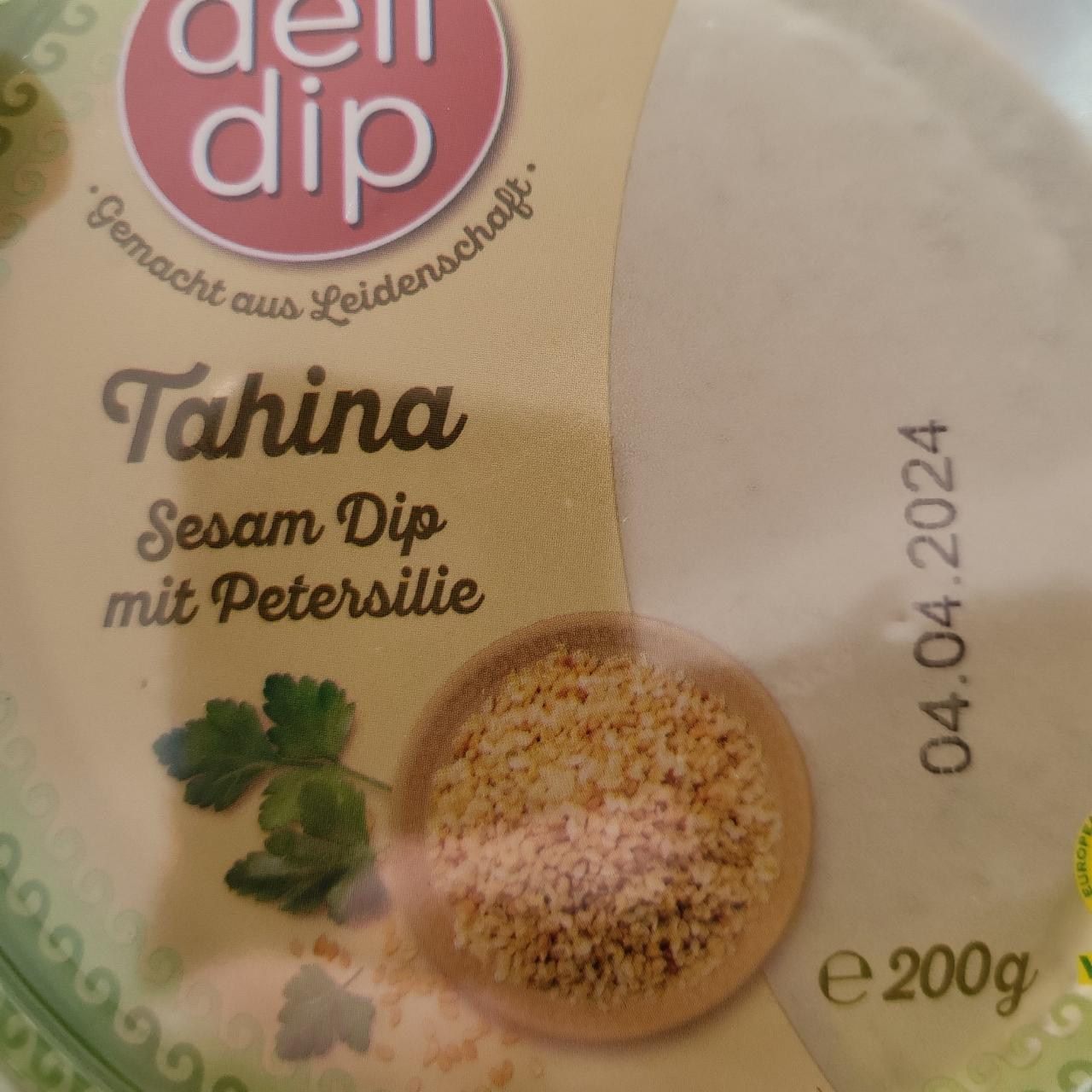 Fotografie - Tahina Sesam Dip mit Petersilie Deli Dip