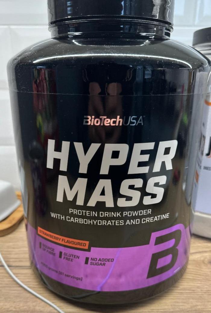 Fotografie - Hyper Mass Strawberry flavoured BioTechUSA