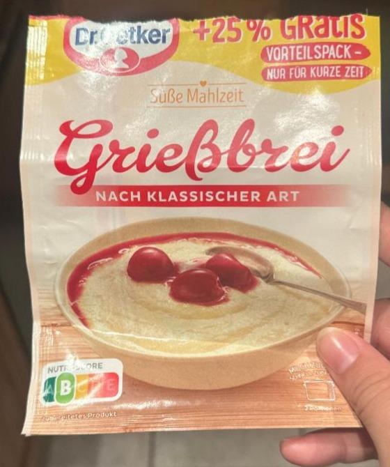 Fotografie - Grießbrei nach Klassische Art Dr.Oetker