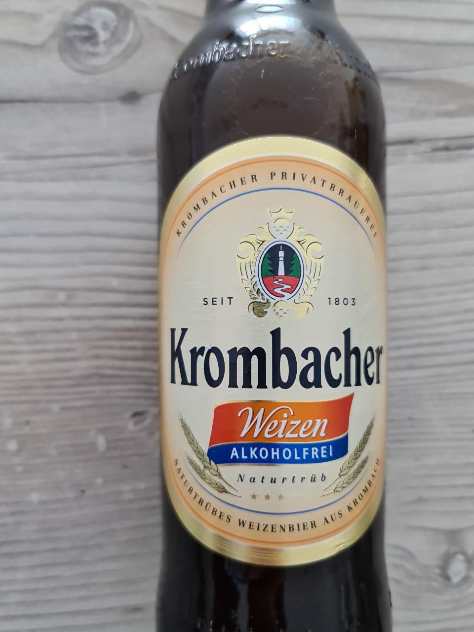 Fotografie - Krombacher Weizen Alkoholfrei Naturtrüb