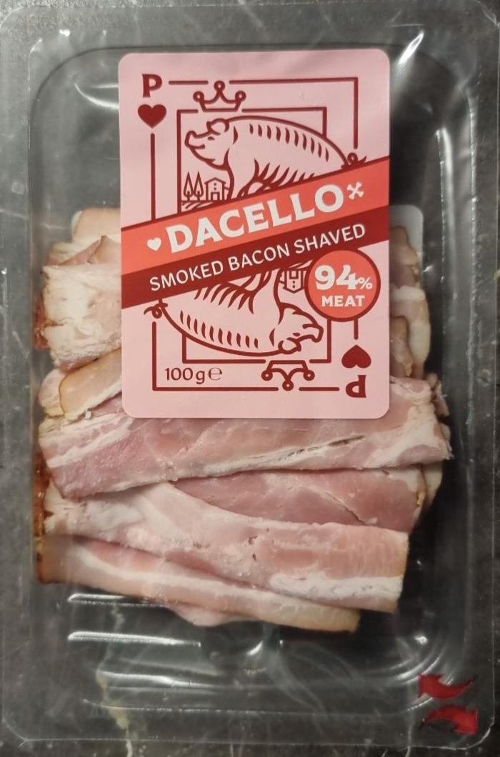 Fotografie - Smoked Bacon shaved 94% meat Dacello