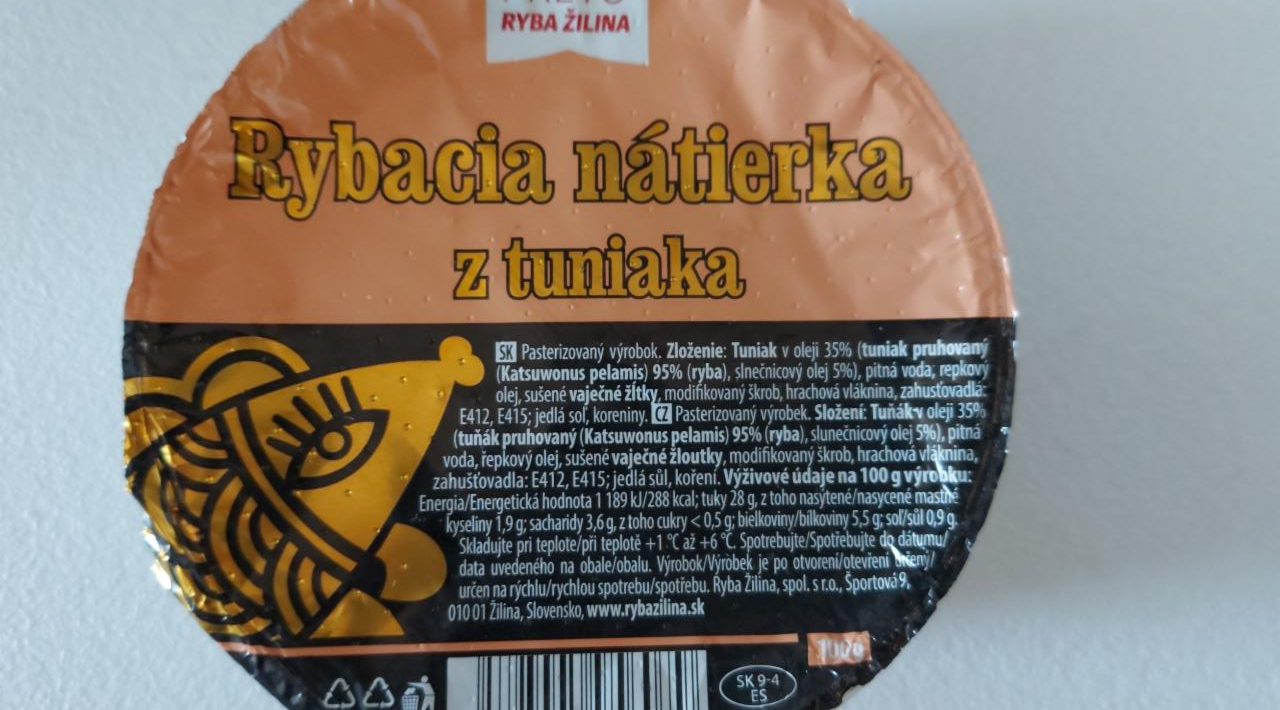 Fotografie - Rybacia nátierka z tuniaka RYBA ŽILINA