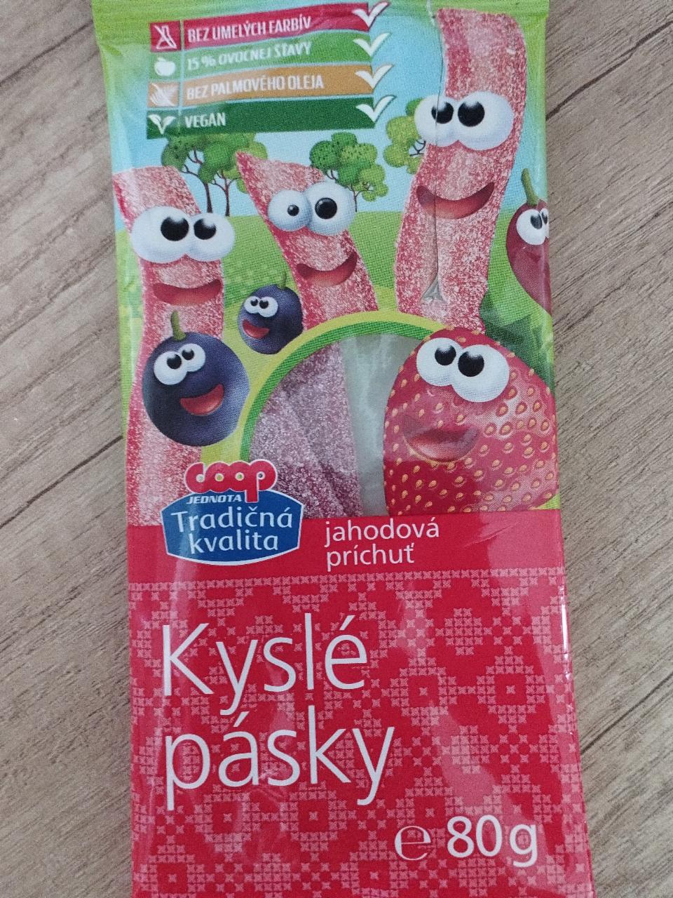 Fotografie - kyslé pásky jahodová príchuť