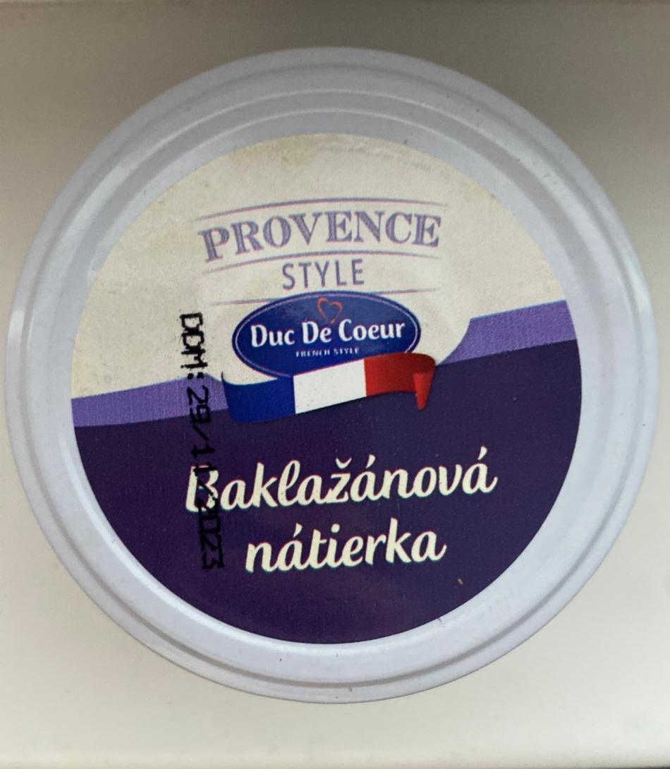 Fotografie - Baklažánová nátierka Provence Style Duc De Coeur