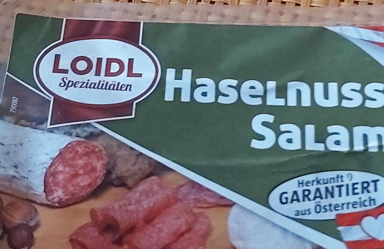 Fotografie - Hasselnus Salami Loidl