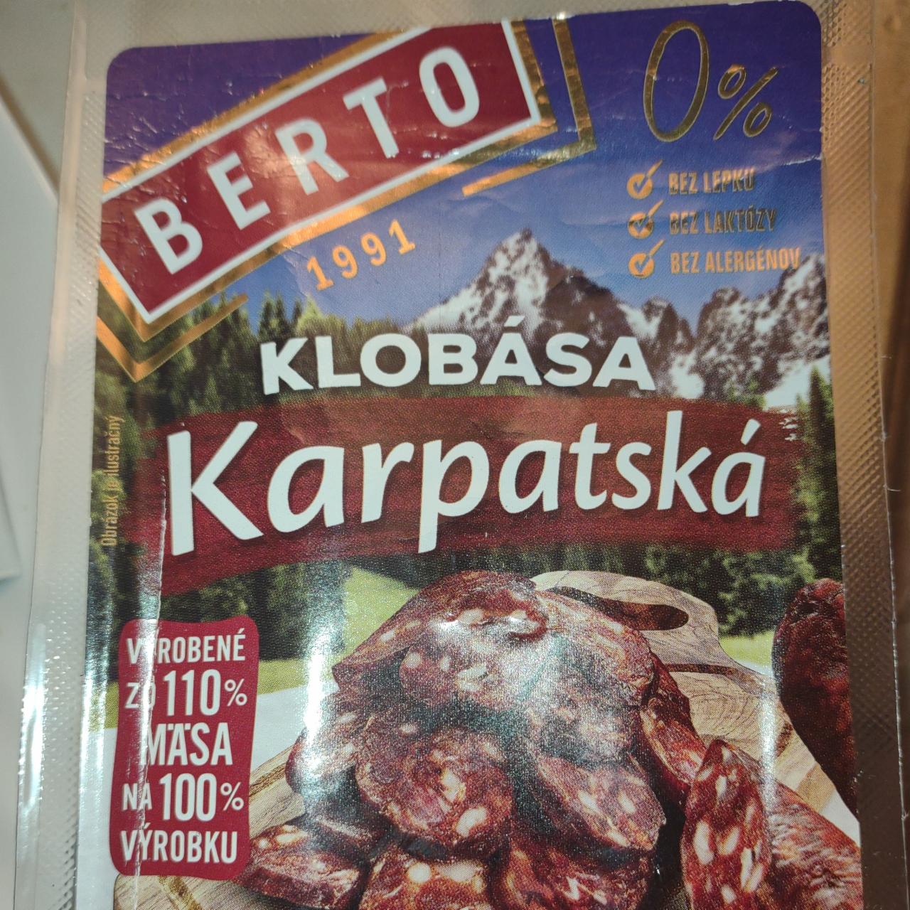 Fotografie - Klobása Karpatská Berto