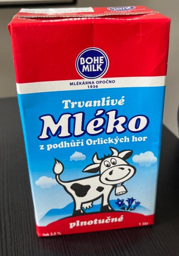Fotografie - mlieko plnotučné 3,5% tuku Bohemilk
