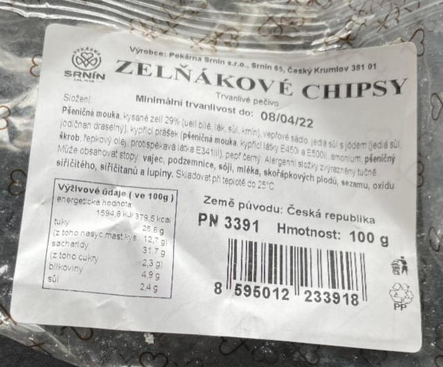 Fotografie - Zelňákové chipsy Pekárna Srnín