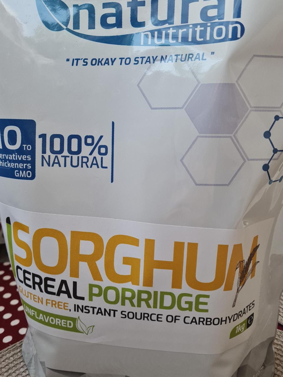 Fotografie - Sorghum cereal porridge unflavoured Natural nutrition
