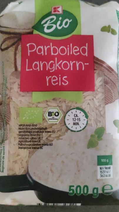 Fotografie - Parboiled Langkorn-reis K-Bio